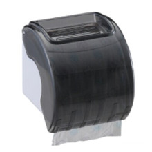 Hotel Public Toilet Wholesale Black Round Plastic Wall Mounted Tissue Plastic Paper Dispenser